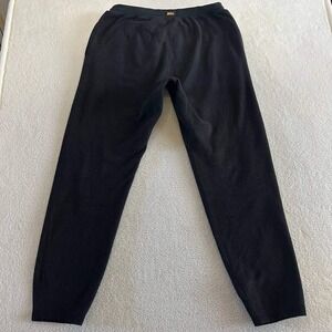 REI Polartec Fleece Jogger Sweatpants Black Soft Cozy Outdoor Men's Large 34x30